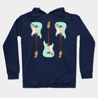 Triple Surf Green Stratocaster Hoodie